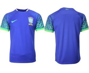 Moški Nogometni dresi Brazilija Gostujoči SP 2022 Kratek Rokav