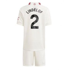 Otroški Nogometni dresi Manchester United Tretji 2023-24 Victor Lindelof 2