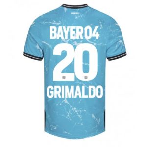 Moški Nogometni dresi Bayer Leverkusen Tretji modra 2023-2024 Alejandro Grimaldo 20