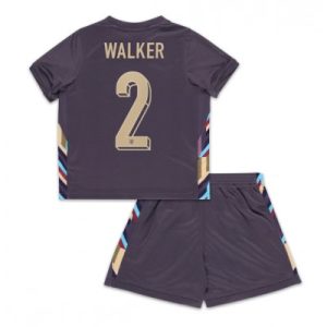 Otroški Nogometni Dresi Reprezentance za otroke Anglija Gostujoči Euro 2024 Kyle Walker 2