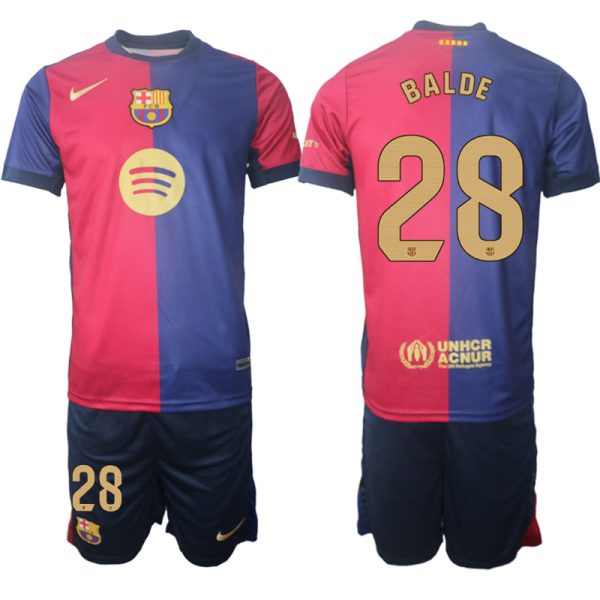 Moške Nogometnih dresov Barcelona Domači 2024-25 Alejandro Balde 28